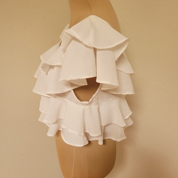 Roper White Ruffle Blouse - Picture 3 of 4